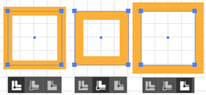 Illustration comparing the three stroke anignment options.