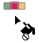 Coloring Prohibited cursor of the Live Paint tool