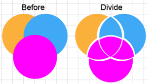 Screenshot of the expanded result of a Pathfinder Divide operation