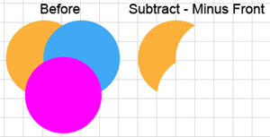 Screen shot of Expanded Result of an Exclude operation