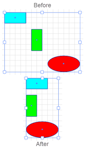 Illustration of How to Align a Selection Horizontally Relative to the Left Edges