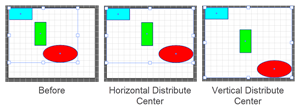 Illustration of how to Distribute Objects Relative to the Artboard