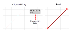 Illustration of how to draw a Line Segment with the Illustrator Line Segment tool.